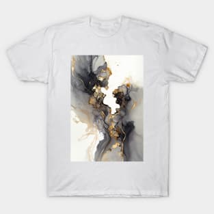 Ashen Dreams - Abstract Alcohol Ink Resin Art T-Shirt